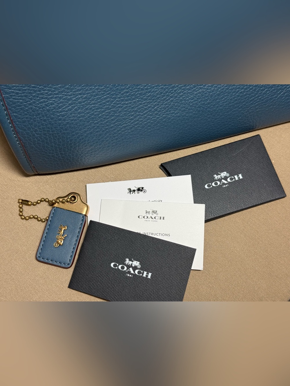 ✨ Coach 1941 Rogue Satchel - Glovetanned Leather - Style 20315 ✨Denim Colorway - Picture 4 of 13